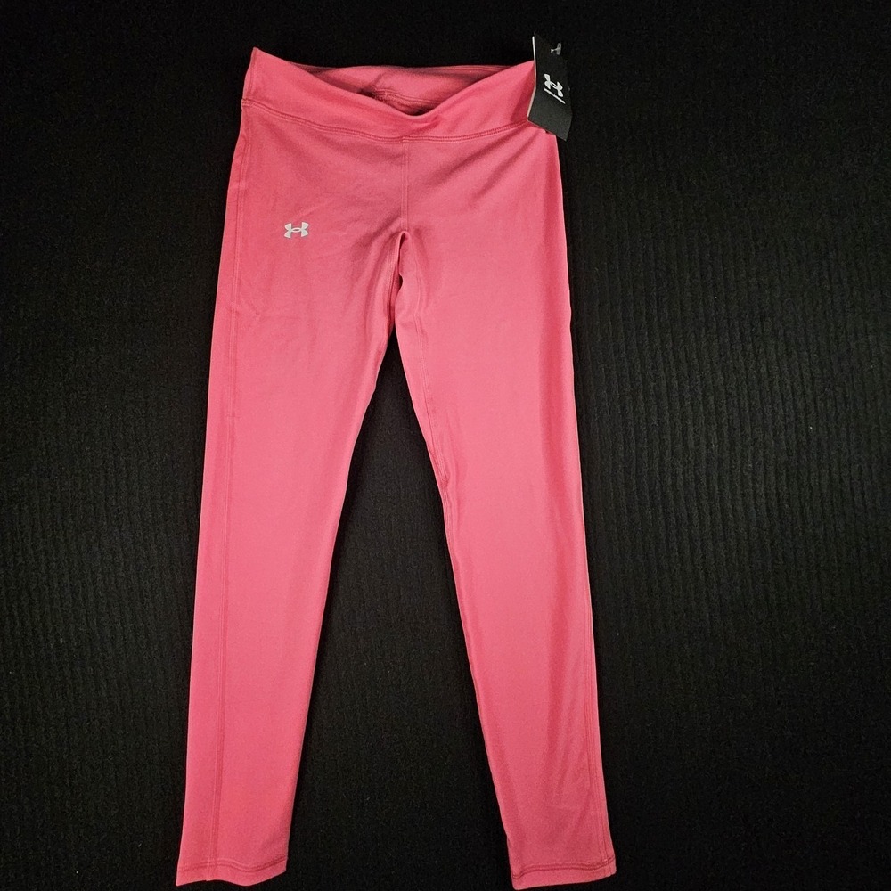 Under Armour Girls Motion Leggings Pink Youth Medium YM New NWT Athletic Yoga...